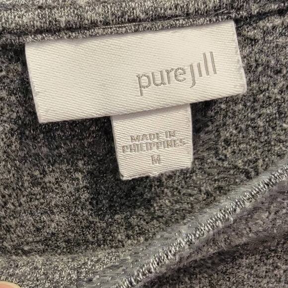 J. Jill Pure Jill 100% Cotton Gray Size Pockets A-line Tunic Dress - Size M - Picture 3 of 5